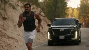 White Sports Shorts worn by Adonis Creed (Michael B. Jordan) as seen in Creed III