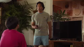 T-shirt rayé porté par Benny Kamealoha (Jason Scott Lee) vu dans Doogie Kamealoha, M.D. (S02E05)