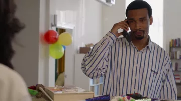 Ralph Lauren Striped t-shirt worn by Bobby Diggs (Ashton Sanders) as seen in Wu-Tang: An American Saga (S03E09)