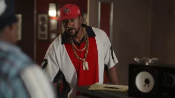 Fubu Hat Cap in red worn by Dennis 'D-Love' Coles (Siddiq Saunderson) as seen in Wu-Tang: An American Saga (S03E10)