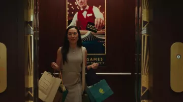 Wool Belted Dress worn by Amy Lau (Ali Wong) as seen in Beef TV series outfits (S01E04)
