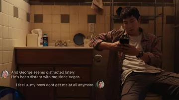 Round watch worn by Paul Cho (Young Mazino) as seen in Beef (Season 1 Episode 5)