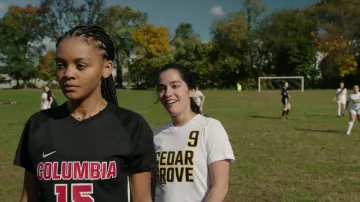 Nike Columbia Jersey top in black worn by Ryan (Celeste O'Connor) as seen in A Good Person