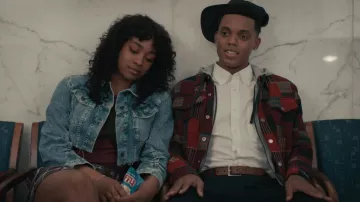 Veste à carreaux portée par Will Smith (Jabari Banks) vue dans l’émission Bel-Air TV (S02E08)