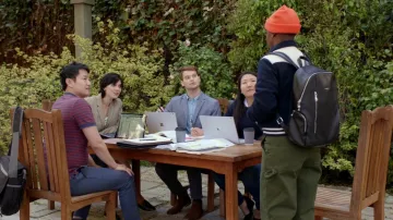 Leather backpack worn by Tamia 'Coop' Cooper (Bre-Z) as seen in All American TV series outfits (Season 5 Episode 16)