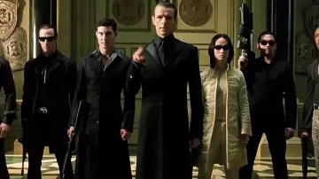 Black long jacket worn by The Merovingian (Lambert Wilson) in The Matrix Reloaded