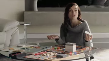 Grey sweater worn by Lena Luthor (Katie McGrath) in Supergirl TV series (Season 4 Episode 11)