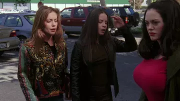 The floral embroidered jacket worn by Phoebe Halliwell (Alyssa Milano) in the Charmed series (S04E03)