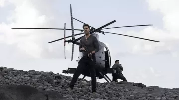 Henley long sleeve tee worn by Jack Ryan (John Krasinski) as seen in Tom Clancy's Jack Ryan TV show (Season 4)