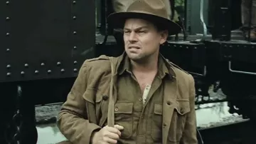 Military uniform and hat worn by Ernest Burkhart (Leonardo DiCaprio) as seen in Killers of the Flower Moon movie outfits
