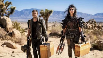 Leather jacket worn by Ezekiel Brown (Daniel Radcliffe) as seen in Miracle Workers (Season 4 Episode 1)