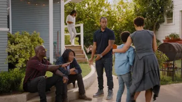 Nike Grey Hi Top sneakers worn by Tej (Ludacris) as seen in Fast X movie outfits