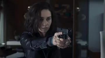 Bagues en argent portées par G’iah (Emilia Clarke) comme on le voit dans la série télévisée Secret Invasion (saison 1)