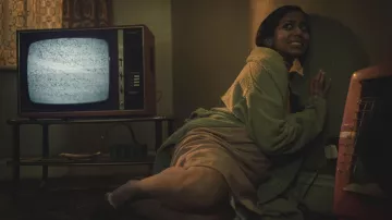 Shoes worn by Nida (Anjana Vasan) as seen in Black Mirror TV show wardrobe (S06E05)