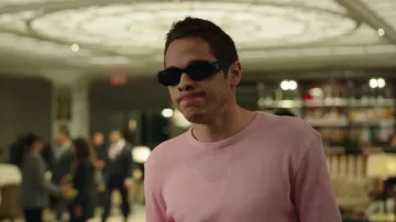 Prada Black Sunglasses worn by Pete Davidson as seen in Bupkis TV show wardrobe (S01E03)