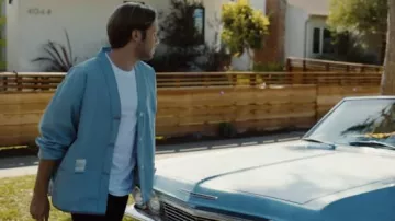 Light Blue Jacket worn by Logan Shroyer in Cigarettes Official Music Video by Juice WRLD