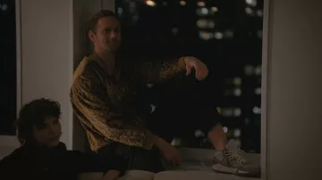 Printed shirt worn by Lukas Matsson (Alexander Skarsgård) as seen in Succession (Season 4 Episode 7)