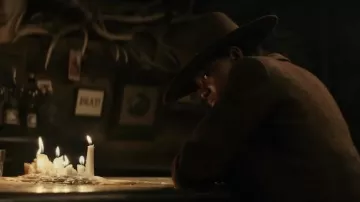 Cowboy hat worn by Moses Washington (Letitia Wright) as seen in Surrounded movie
