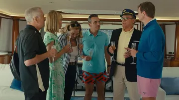 Pantalones cortos rosa Barbour usados por Lucky (Anders Holm) como se ve en About My Father