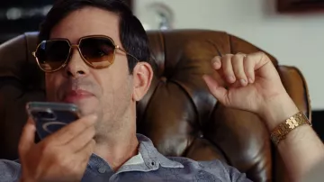 Dita Nightbird Three Sunglasses worn by Andrew Finkelstein (Eli Roth) as seen in The Idol (S01E03)