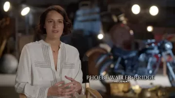 Chemise chemisier portée par Phoebe Waller-Bridge dans Indiana Jones et le cadran du destin | Vidéo YouTube L’héritage d’Indiana Jones