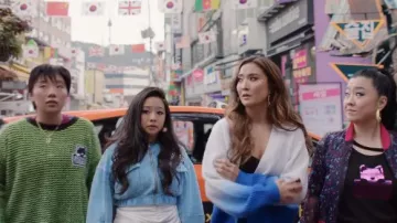 Pull vert porté par Deadeye (Sabrina Wu) comme on le voit dans Joy Ride