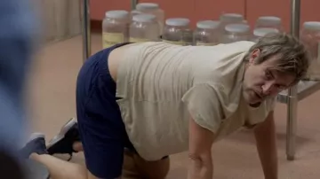 Black and white sneakers worn by Billy (Mark Duplass) as seen in Biosphere movie