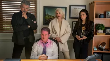 Ivory jacket worn by Lilly McDermott (Ellen Barkin) as seen in The Out-Laws movie wardrobe