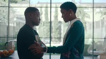 Printed t-shirt worn by Kai (Jude Cudjoe) as seen in Hijack (Season 1 Episode 2)