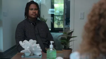 Barbour Plaid Shirt worn by Phil Marksby (Solomon Irama) as seen in Swagger (S02E02)