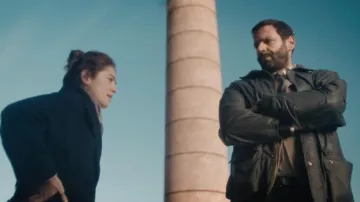 The coat worn by Adam Karadec (Mehdi Nebbou) in the HPI series: High Intellectual Potential (S01E01)