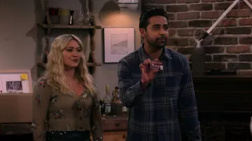 Grey Plaid Shirt worn by Sid (Suraj Sharma) as seen in How I Met Your Father (S02E19)