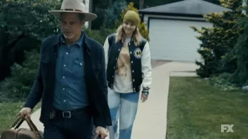 Denim shirt worn by Raylan Givens (Timothy Olyphant) as seen in Justified: City Primeval (Season 1)