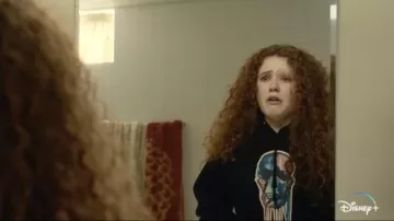 Printed Hoodie worn by Megan (Darby Camp) as seen in The Slumber Party movie