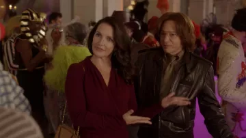 Chaqueta de cuero solo para miembros usada por Harry Goldenblatt (Evan Handler) como se ve en And Just Like That... (S02E05)