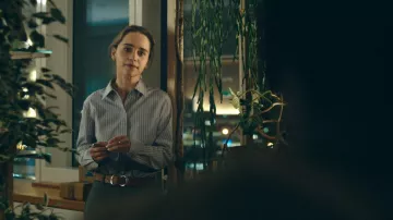 Ceinture en cuir portée par Rachel Novy (Emilia Clarke) vue dans The Pod Generation