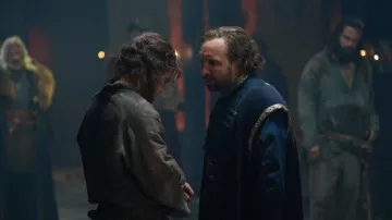 Blue robe costume worn by King Uther (Eddie Marsan) as seen in The Winter King (Season 1)