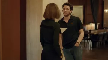 Fila Black Polo Shirt worn by Patrick (Josh O'Connor) as seen in Challengers