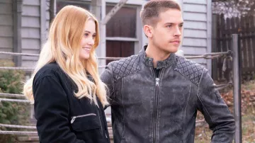 Leather Biker Jacket worn by Travis Maddox (Dylan Sprouse) as seen in Beautiful Disaster