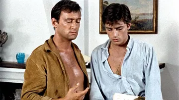 La surchemise en daim beige portée par Philippe Greenleaf (Maurice Ronet) dans Plein soleil