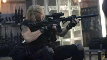 Bracelet en cuir porté par Gunner (Dolph Lundgren) comme on le voit dans Expend4bles