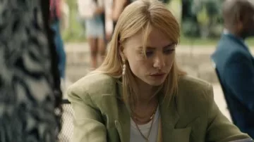 Sage Blazer worn by Cate Dunlap (Maddie Phillips) in Gen V (S01E03)