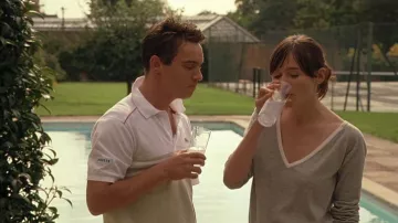 The Lacoste polo shirt worn by Chris Wilton (Jonathan Rhys Meyers) in the movie Match Point