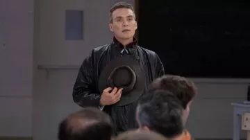 Raincoat worn by J. Robert Oppenheimer (Cillian Murphy) in Oppenheimer movie