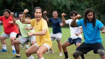 Adidas Yellow Tee worn by Jaiyah (Kaimana) as seen in Next Goal Wins movie wardrobe