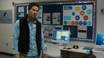 Vest jacket worn by Dan Morgan (Mark Wahlberg) as seen in The Family Plan movie