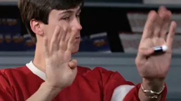 Reloj con brazalete de acero inoxidable usado por Cameron Frye (Alan Ruck) en Ferris Bueller's Day Off