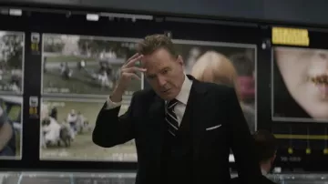 Striped tie worn by Ritter (Bryan Cranston) as seen in Argylle movie