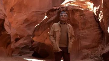 Beige jacket worn by Eugene Levy as seen in The Reluctant Traveler with Eugene Levy (Season 1 Episode 4) - Utah