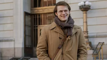 Coat worn by Robert Gottlieb (Lucas Hedges) as seen in Shirley movie wardrobe